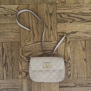 Marc Jacobs Cream Quilted Crossbody Bag